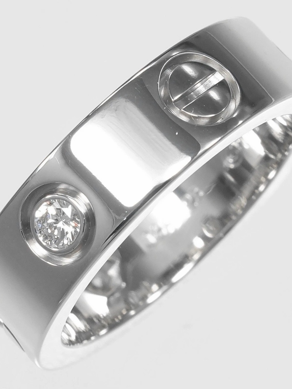 Cartier Classic Love Ring 3 Diamonds 750 WG Cartier Size : 51 ( US 5.75) - Picture 12 of 16